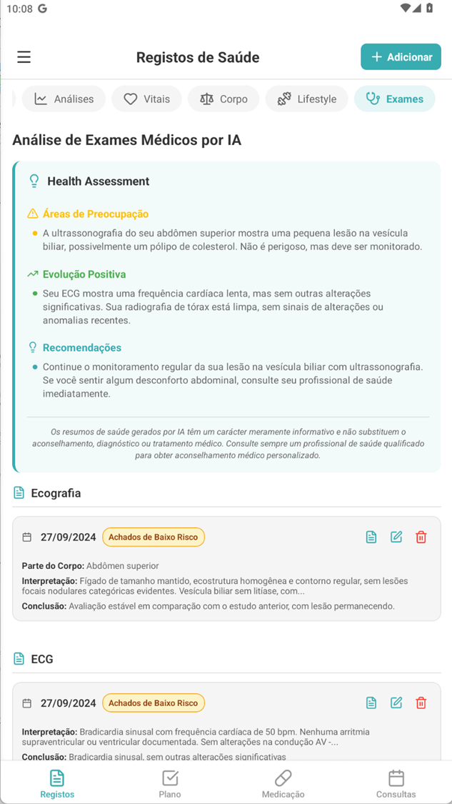 Análise de Exames Médicos por IA em Português